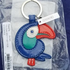 NEW Coach Toucan key fob